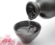 Japanese sake, one of the brewed beverages